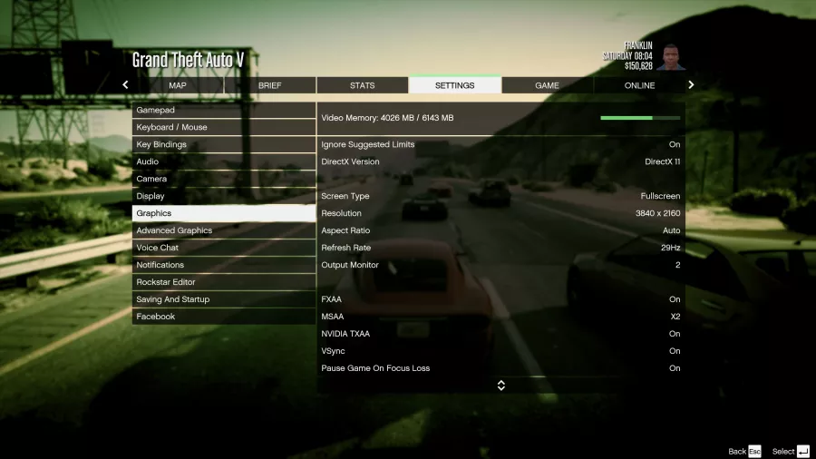 GTA V pc nastavenia 3