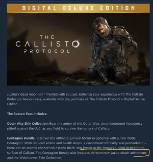 Callisto Protocol Death Animation Paid DLC