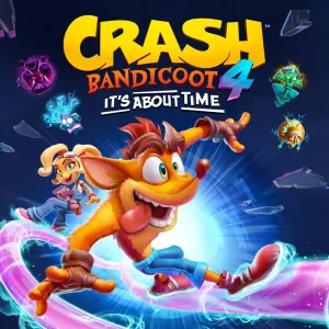 Box-art pre hru s názvom Crash Bandicoot 4: It’s About Time