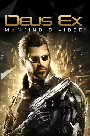 Box-art pre hru s názvom Deus Ex: Mankind Divided