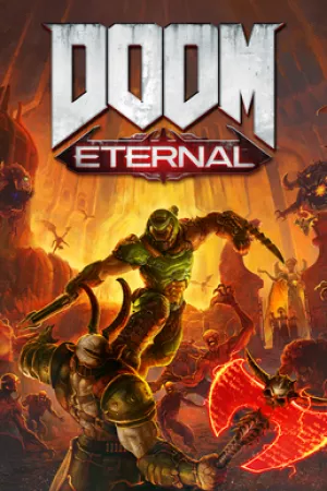 Box-art pre hru s názvom Doom Eternal