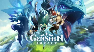 Box-art pre hru s názvom Genshin Impact