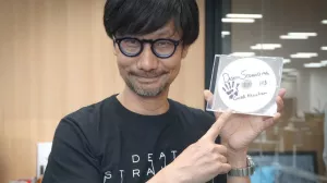 Hideo Kojima with Death Stranding