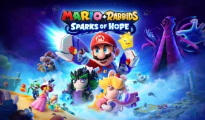 Box-art pre hru s názvom Mario + Rabbids Sparks of Hope