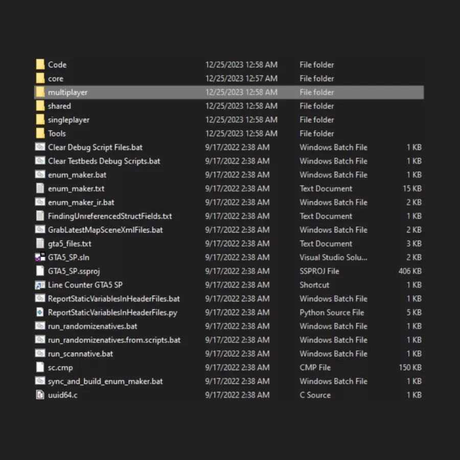 GTA 5 Source Code