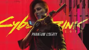 Box-art pre hru s názvom Cyberpunk 2077: Phantom Liberty