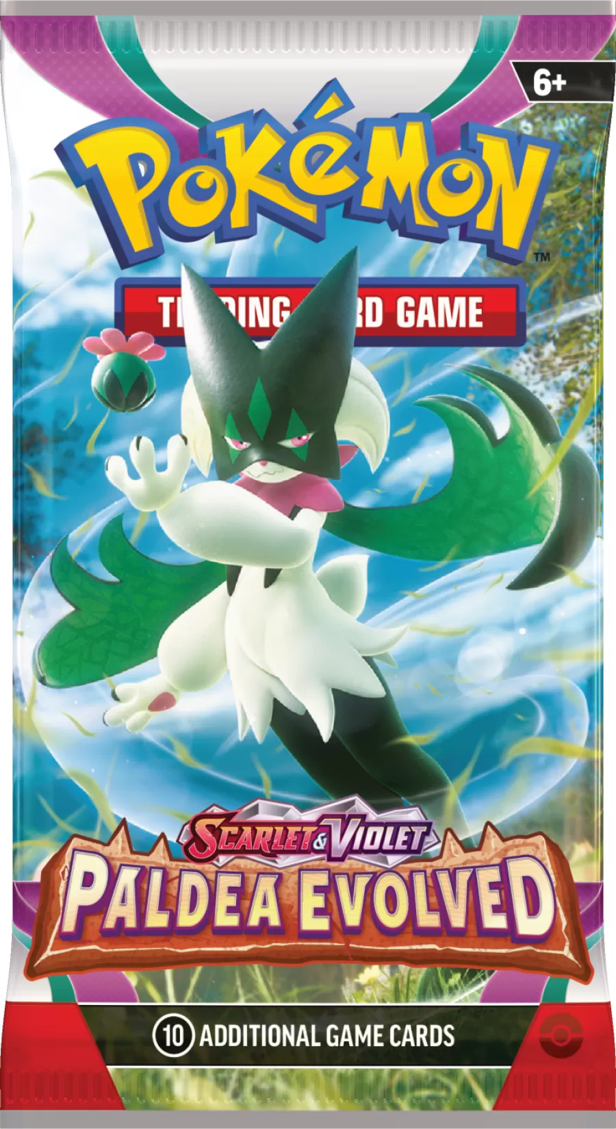 Pokemon_TCG_Scarlet_Violet&mdash;Paldea_Evolved_Booster_Wrap_Meowscarada