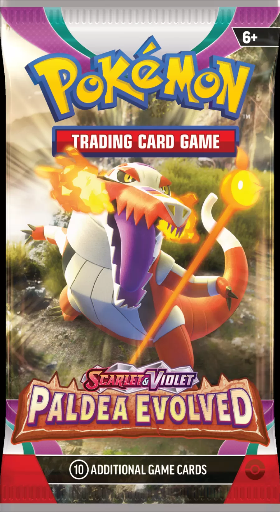 Pokemon_TCG_Scarlet_Violet&mdash;Paldea_Evolved_Booster_Wrap_Skeledirge