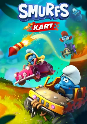 Box-art pre hru s názvom Smurfs Kart