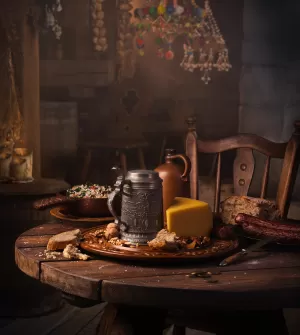 The Witcher Cookbook Cheese Beer