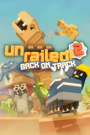 Box-art pre hru s názvom Unrailed 2: Back on Track