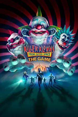 Box-art pre hru s názvom Killer Klowns from Outer Space: The Game