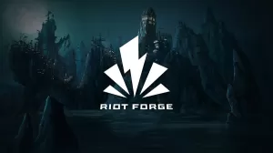 Box-art pre hru s názvom Riot Forge