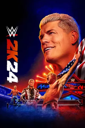 Box-art pre hru s názvom WWE 2K24