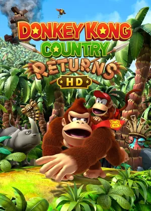 Box-art pre hru s názvom Donkey Kong Returns HD