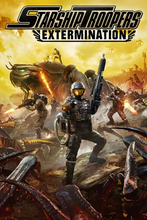 Box-art pre hru s názvom Starship Troopers: Extermination
