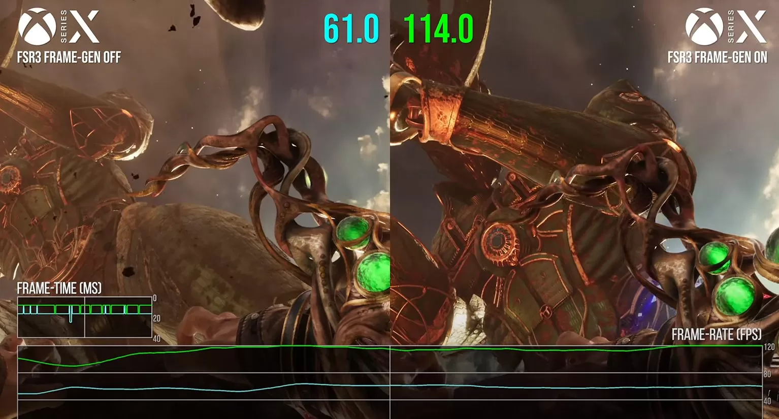 Immortals of Aveum FSR3 Frame Generation Xbox