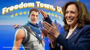 Kamala Harris Fortnite Freedom Town