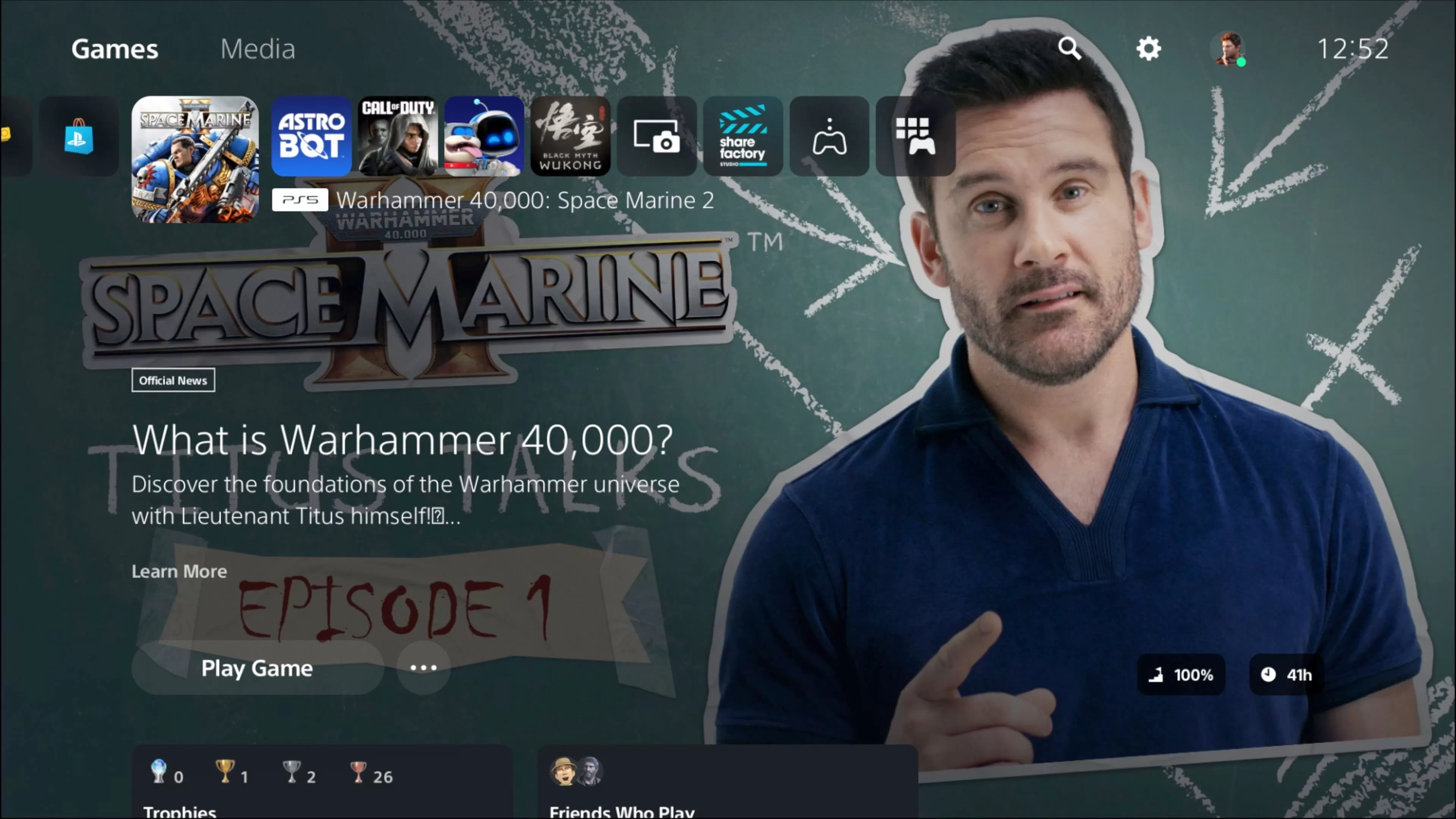 PlayStation 5 dashboard advertising