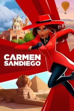 Box-art pre hru s názvom Carmen Sandiego