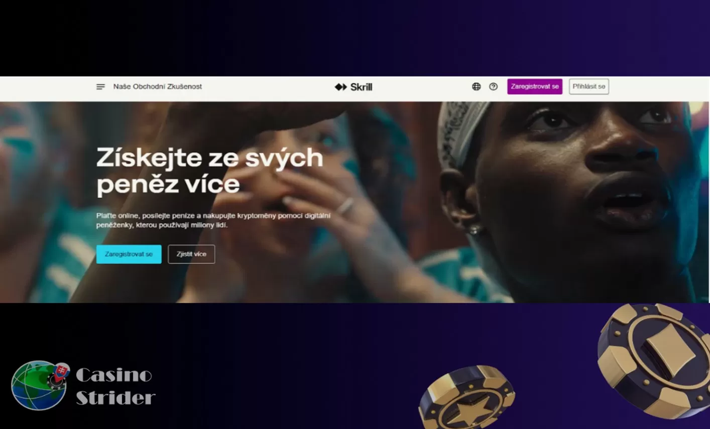 casino strider bankovy prevod karta