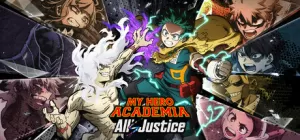 Box-art pre hru s názvom My Hero Academia: All's Justice