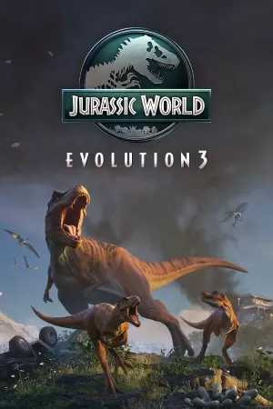 Box-art pre hru s názvom Jurassic World Evolution 3