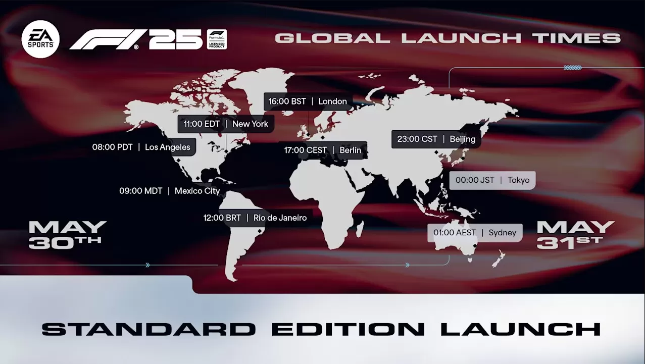 F1 25 launch time