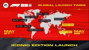 F1 25 launch time