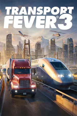 Box-art pre hru s názvom Transport Fever 3