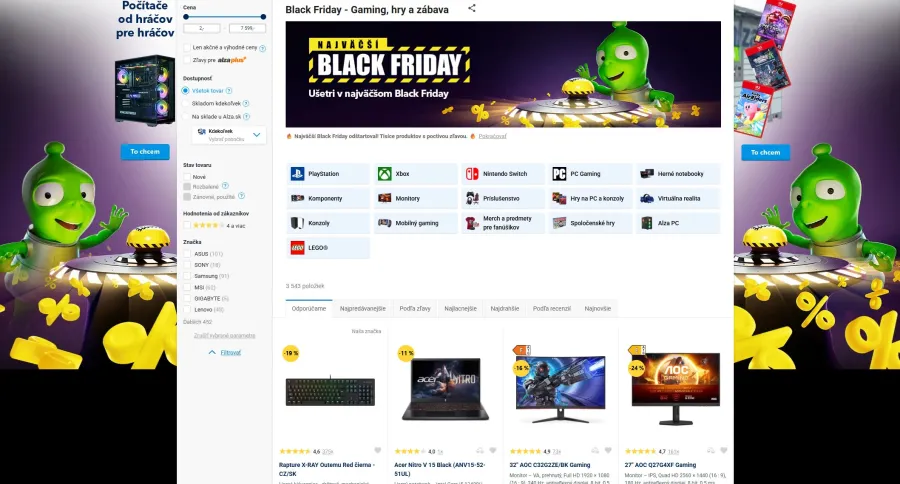 Alza Black Friday 2025