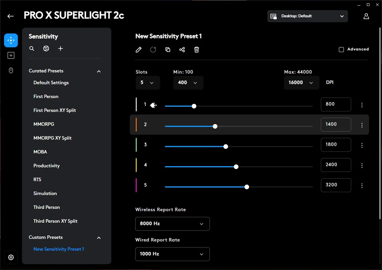 Superlight 2c Logitech Software 3