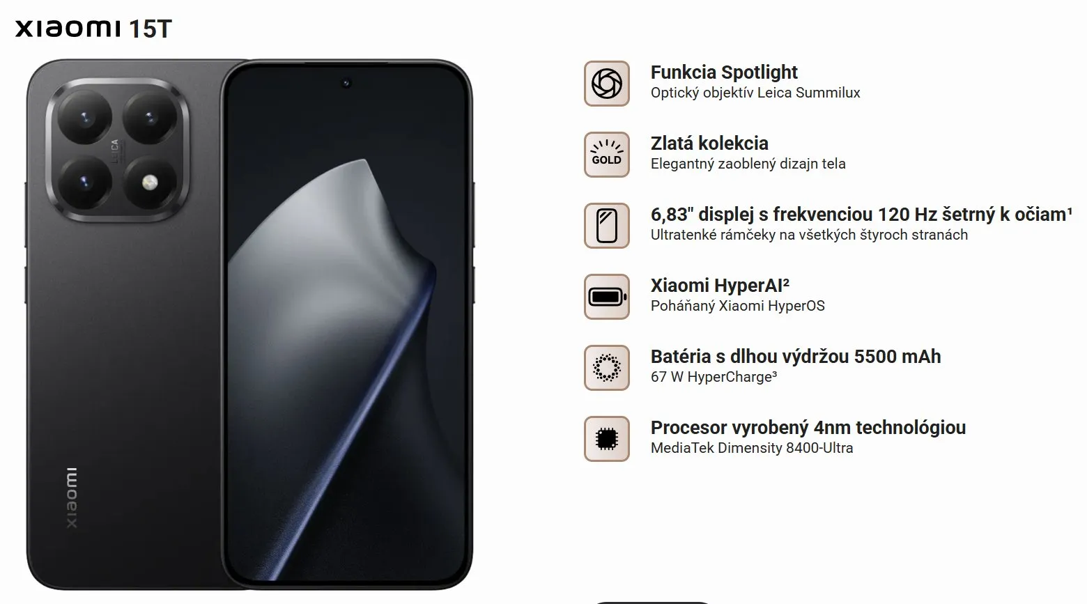 Xiaomi 15T cena
