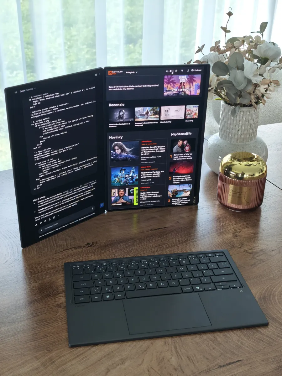 Asus Zenbook DUO 2026 UX8407AA web na &scaron;&iacute;rku